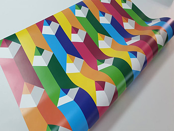Autocolant decorativ creioane colorate, Folina, multicolor- 100 cm lăţime
