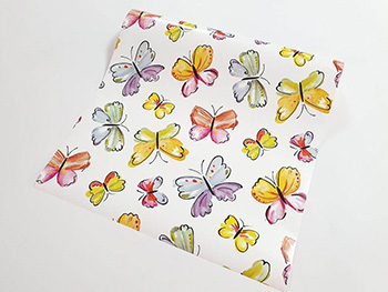 Autocolant decorativ Papillion, d-c-fix, fluturi colorați, rola de 45 cm x 4 metri