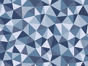 Autocolant decorativ Trendyline Triango, d-c-fix, model geometric albastru - 67x150 cm