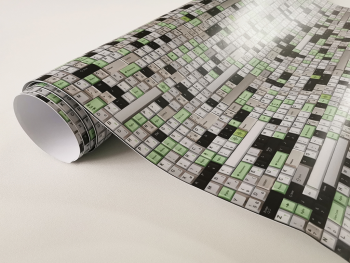 Autocolant decorativ Folina, model tastatură, 100 cm lățime