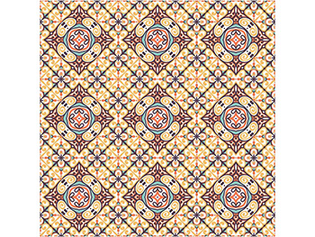 Autocolant perete, Folina, model geometric, galben / maro 60x200 cm