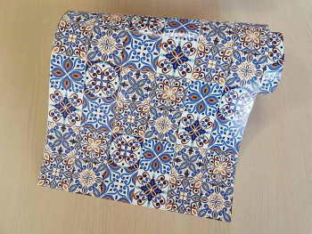 Autocolant faianţă decorativă Karin, Folina, albastru, 67x200 cm