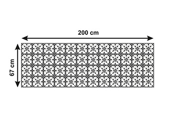 Autocolant faianţă Iona, model geometric negru, rolă de 67x200 cm