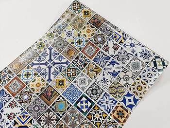 Autocolant faianţă model multicolor, Dimex, 60x350 cm