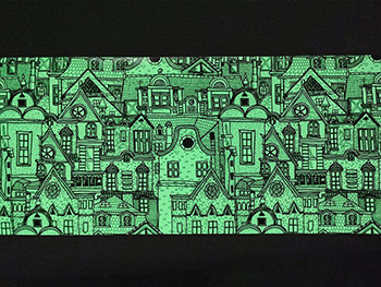 Autocolant fosforescent Glow in the dark, Folina, model case - 50x120 cm