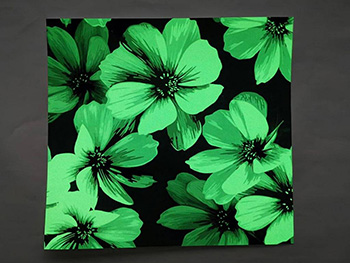 Autocolant fosforescent Glow in the dark, Folina, model flori - 50x120 cm