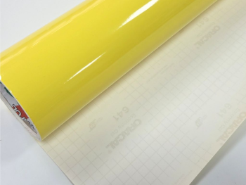 Autocolant galben lucios Oracal Economy Cal, Brimstone Yellow 641G025, lățime 100 cm