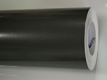 Autocolant gri antracit metalizat, APA Italy,122 cm lăţime