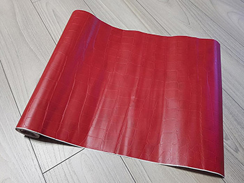 Autocolant Kroko, d-c-fix, imitație piele, roșu, 45 x 200 cm