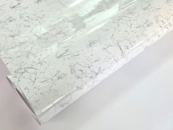 Autocolant blat marmură albă, White Marble - 75x250 cm