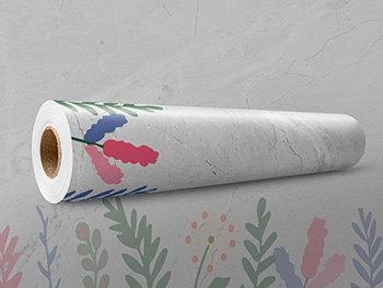 Autocolant perete, Folina, marmură gri cu detalii florale colorate, 67x200 cm autocolant-marmura-gri-ornamente-florale-x1-1159