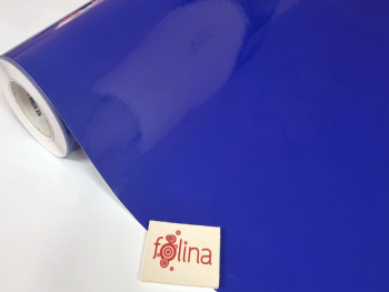 Autocolant mobilă albastru lucios, Kointec 3507, rolă de 100x250 cm, cu racletă din pâslă