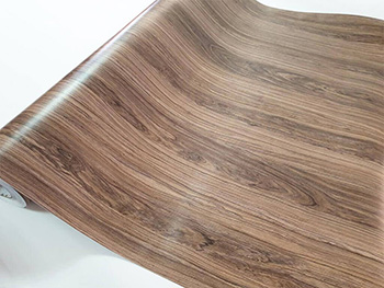 Autocolant mobilă Caleo, Folina, imitaţie lemn maro, design modern, 120 cm lăţime