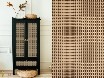 Autocolant mobilă, d-c-fix Woven Cane, model tip împletitură decorativă, rolă de 67x200cm autocolant-mobila-maro-dcfix-woven-cane-6958