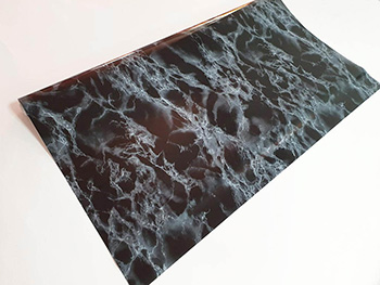 Autocolant mobilă Marmi, d-c-fix, imitaţie marmură neagră, aspect lucios, lăţime de 90 cm