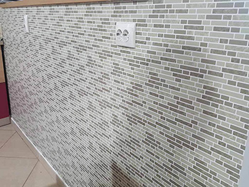 Autocolant perete Dony, Folina, imitaţie mozaic gri, rolă autocolant 67x200 cm