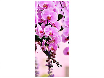Autocolant uşă Orhidee lila, Folina, imprimeu floral, dimensiune autocolant 92x205 cm autocolant-usa-orhidee-2563