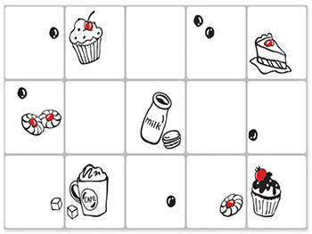 Autocolant Cupcake, MagicFix, model prăjituri, pentru bucătărie, 50x30 cm