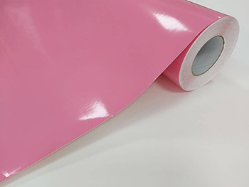 Autocolant roz deschis lucios, Kointec, Light Pink, 100 cm lăţime, racletă de aplicare inclusă la fiecare comandă.