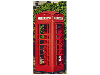 Autocolant uşă Cabină telefonică, Folina, culoare roşie, dimensiune autocolant 92x205 cm autocolant-usa-cabina-telefonica-1-3582