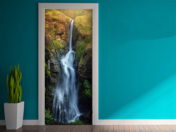 Autocolant uşă Cascadă 3, Folina, model multicolor, dimensiune autocolant 92x205 cm autocolant-usa-cascada-3-1-1656
