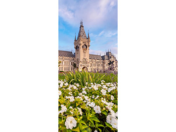 Autocolant uşă Palatul Culturii Iaşi, Folina, model cu peisaj, dimensiune autocolant 92x205 cm autocolant-usa-folina-palatul-culturii-iasi-7764