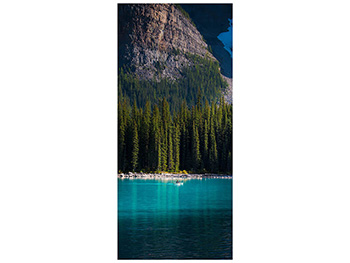 Autocolant uşă Lac de munte, Folina, model cu peisaj, dimensiune autocolant 92x205 cm autocolant-usa-lac-munte-1-1700
