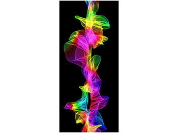 Autocolant uşă Plasă colorată, Folina, model multicolor, dimensiune autocolant 92x205 cm autocolant-usa-plasa-colorata-1-9853