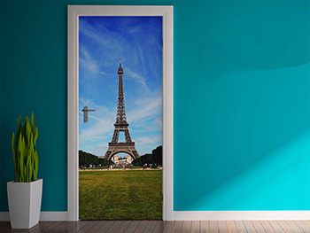Autocolant uşă Turnul Eiffel, Folina, model cu peisaj urban, dimensiune autocolant 92x205 cm autocolant-usa-turnul-eiffel-1-4359