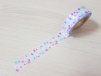 Bandă adezivă Washi Tape Pastel, Folina, model multicolor, dimensiune bandă 15 mm lăţime x 10 m lungime