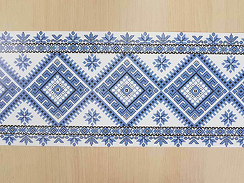Set 10 Borduri decorative autoadezive, Folina 33, cu motive tradiţionale albastre, 18x100 cm bordura-autoadeziva-cu-motive-traditionale-albastra-1636