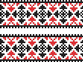 Set 10 borduri decorative autoadezive, Folina, cu motive tradiţionale româneşti, 4x100 cm