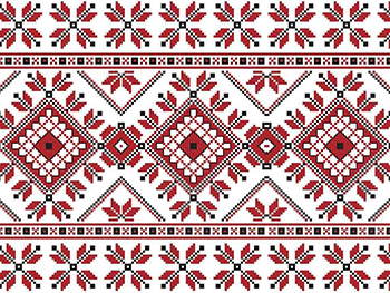 Set 5 Borduri decorative autoadezive, Folina 23, cu motive tradiţionale româneşti, 25x100 cm