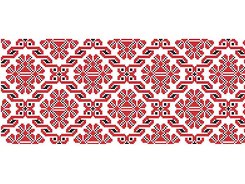 Set 5 Borduri decorative autoadezive, Folina 27, cu motive tradiţionale româneşti, role de 25x100 cm