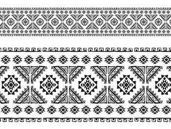 Set 5 Borduri decorative autoadezive, Folina 29, cu motive tradiţionale româneşti, 10x100 cm
