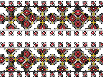Set 10 borduri decorative autoadezive, cu motive tradiţionale româneşti, Folina 07, role de 14x100 cm