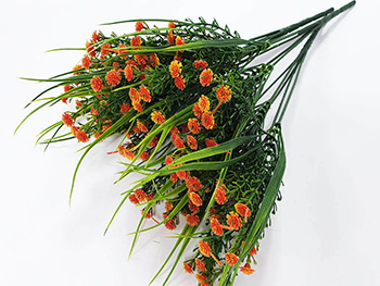 Buchet flori artificiale portocalii