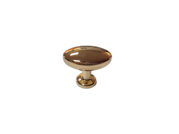 Buton mobilă oval, Folina 626, metalic auriu lucios