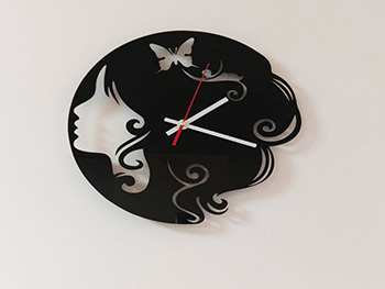 Ceas Olivia, Folina, decorațiune pentru perete, ceas din plexiglass