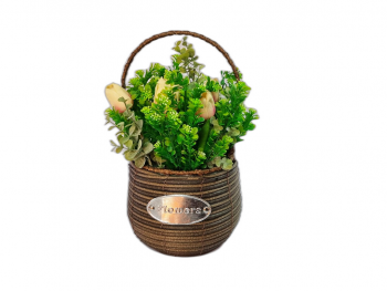 cos-decorativ-cu-lalele-si-plante-verzi-artificiale-folina-2731