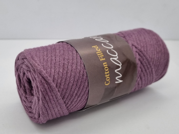 Snur din bumbac, Maccaroni Cotton Cord violet, 3 mm grosime