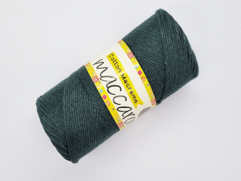 Fir textil Maccaroni Cotton Macrame verde inchis