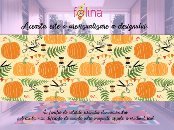 Covor antiderapant pentru hol și terasă, din pvc, model dovlecei, linoleum antiderapant la rolă de 80x158 cm.