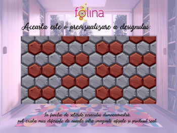 Covor antiderapant pentru hol și terasă, din pvc, model Oviedo, linoleum antiderapant la rolă de 80x158 cm