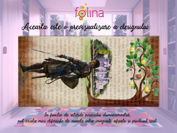 Covor antiderapant pentru camera copii, din pvc, model Prâslea cel voinic, linoleum antiderapant la rolă de 80x158 cm lățime.