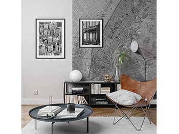 Decor perete NYC Map, Komar, tapet şi tablouri cu peisaj urban