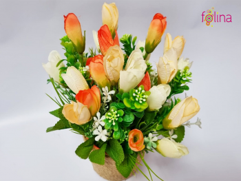 ghiveci-cu-flori-artificiale-branduse-crem-5728