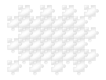 Decoraţiune perete oglindă Puzzle, Folina, oglindă acrilică, set 40 piese