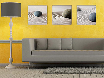 Tablou Zen, AGDesign, decorațiune din acril printat, tablou set 3 bucăți