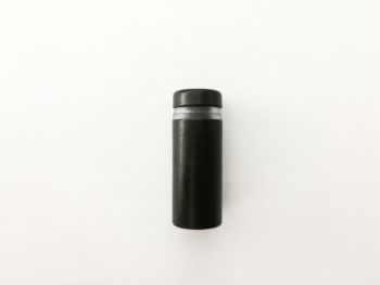 Distanţiere semnalistică negru mat, Folina, din inox, 12 x 30 mm.